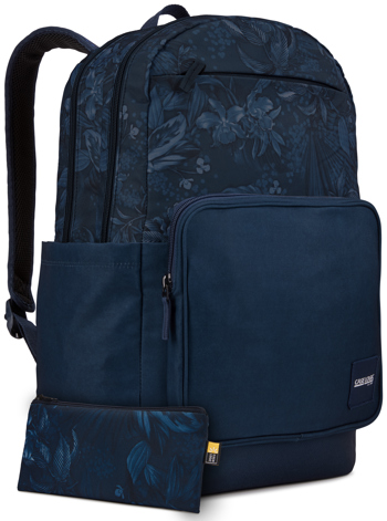 0085854243384 - Case Logic query backpack dress blue floral (29 liter)