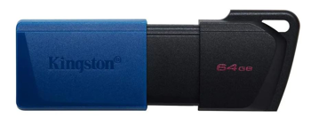 0740617326260 - USB stick Kingston Data- Traveler Exodia M 64GB zwart- blauw USB 3.2 gen 1