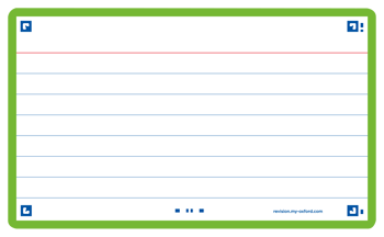 3020120152479 - Oxford flashcards 2.0 gelijnd groen (75 x 125mm)