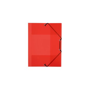 3135251133430 - Elastomap Viquel 230x320 A4 elastieksluiting PP rood transparant