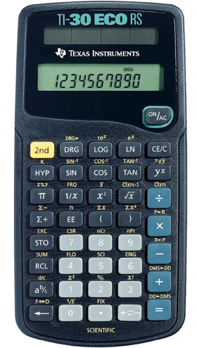 3243480009942 - Rekenmachine Texas Instruments TI-30 eco rs(olar)