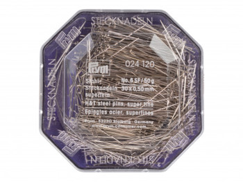 4002270241202 - 1 doosje fijne textielspelden nr.6 superfijn 30 mm
