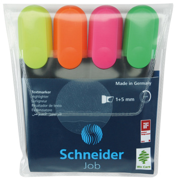 4004675015006 - Tekstmarker Schneider 4 stuks assorti