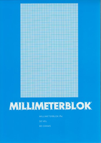 4006144955356 - Millimeterblok A4 Blauw