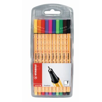 4006381217842 - Fineliner Stabilo Point 88 10stuks assorti