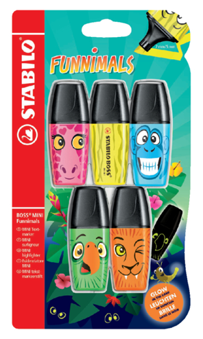 4006381480161 - Markeerstift Stabilo Boss mini funnimals edition