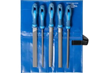 4007220011409 - Set (5) vijlen met hecht 8" 200mm in etui
