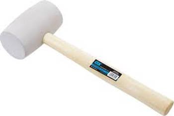 4007535414063 - Rubberhamer es ø 65 mm 1000 gr. wit
