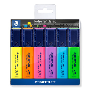4007817321041 - Staedtler - markeerstiften - 6 stuks