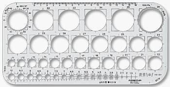 8005810576105 - Staedtler cirkelsjabloon voor cirkels van 1-36 mm