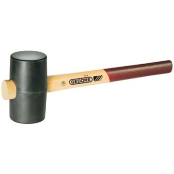 4010883882576 - Rubberhamer es ø 65 mm 630 gr. zwart