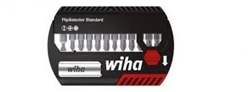 4010995390297 - Set (13) bits 1/4" plat-PH-PZ x 25 mm + houder