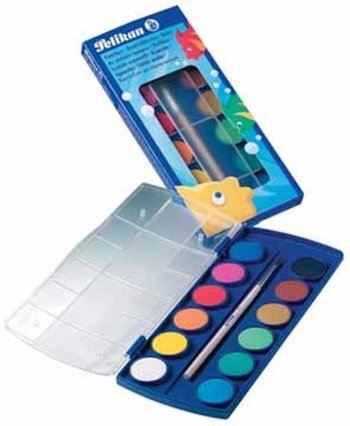 4012700721327 - Waterverfdoos Pelikan 721324 12 kleuren assorti
