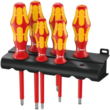 4013288027887 - Set (6) schroevendraaiers 1000V plat/PH in houder