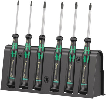 4013288032294 - Elektronica- schroevendraaierset Torx met boring 6-delig Wera