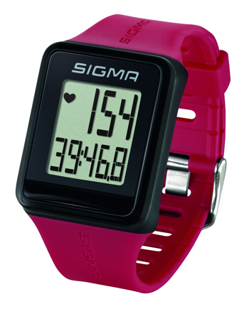 4016224245307 - Sigma iD.GO Hartslaghorloge Rood (analoge borstband)