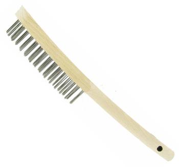 4017359078389 - Handborstel 2 rijen draad Inox