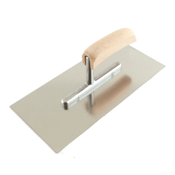 4022307109541 - Plakspaan inox 280 x 130mm met houten handgreep