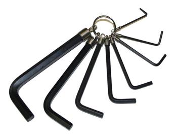 4027318518207 - Set (8) inbussleutels 2-10 mm op ring