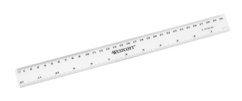 4027521513877 - Liniaal Westcott 30cm kunststof cm/inch verdeling