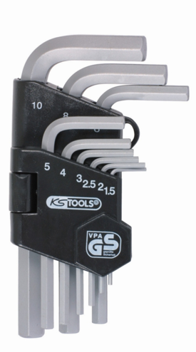 4042146071922 - Inbussleutelset KS-Tools 1513210 2-10mm 9-delig in houder