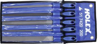 4045197185006 - Set vijlen met tweecomponenten-handvat, 5-delig in roltas kap 2 200 mm