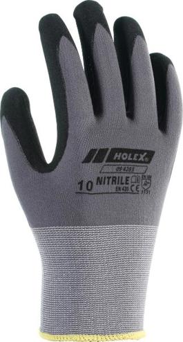4045197884220 - Paar fijngebreide handschoenen Nitril, grijs