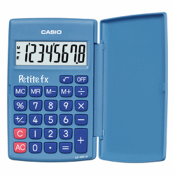 4971850182405 - Rekenmachine Casio basis blauw