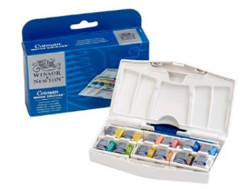 5012572005784 - Cotman aquarelverf pocket box 12 halve napjes