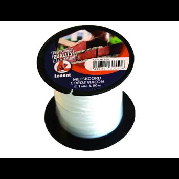 5411387301508 - Metserskoord 1mm x 50m nylon wit