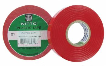 5411512200140 - Kleefband pvc smal 19mm x 20m rood