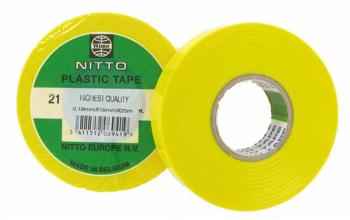5411512200324 - Kleefband pvc smal 19mm x 20m geel