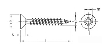 5414539164808 - Spaanderplaatschroef VZK PZ ELVZ 3,5 x 16 mm (200st)