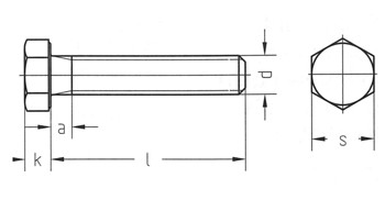 5414539197530 - Zeskanttapbout 8.8 DIN933 M 4 x 20 ZN (100st)