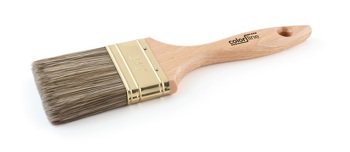5420000016217 - Platte verfborstel 25mm (1") met houten steel
