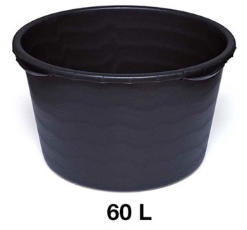 5420000040793 - Mortelkuip rond 60L PE-zwart Ø550X340mm