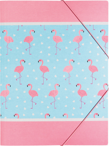 5604730080902 - Flamingo elastomap met elastiek