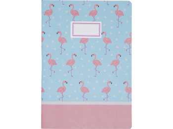 5604730080964 - Flamingo schrift A4 ruit 5mm krimp a 2 dessins
