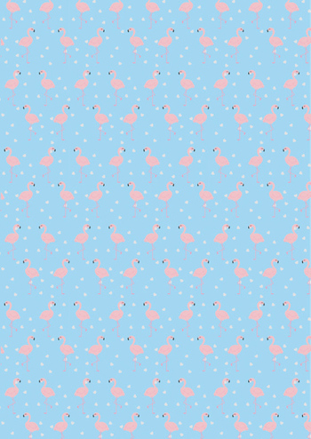 5604730080995 - Flamingo's kaftpapier 2 vellen (70 x 100 cm)