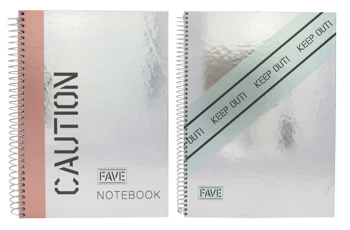5604730106459 - Collegeblok My Fave A5 HC ruit 5 mm 160 blz 90 gr papier in 2 varianten FSC