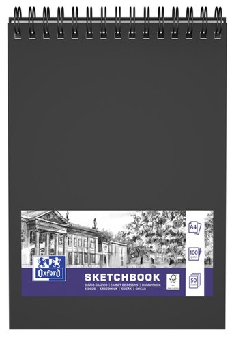 5904017391104 - Schetsboek Oxford A4 50vel 100gr spriaal