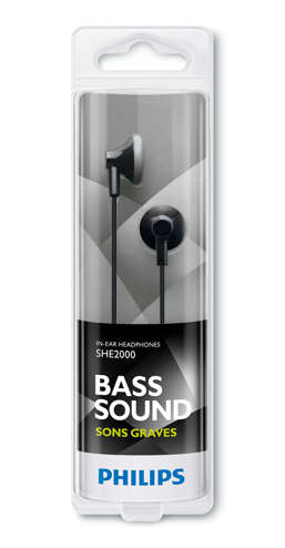 6923410712353 - Philips Hoofdtelefoon SHE2000 15mm zwart