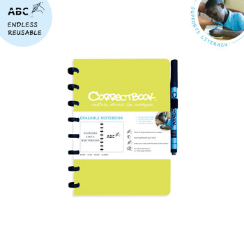 7110761435591 - Correctbook A5 Lime Green Blanco