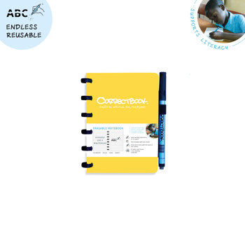 7110762358714 - Correctbook A6 Yellow Lined