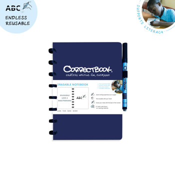 7110763245303 - Correctbook A5 Navy Blue  Blanco