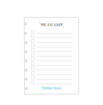 7110763419568 - Correctbook 5 losse pagina's A5 to-do