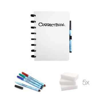 7110765411256 - Correctbook mix pack A5 blanco