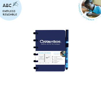 7110765581966 - Correctbook A6 Navy Blue  Lined