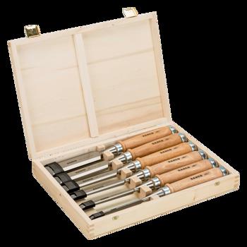 7311518010683 - Set steekbeitels met houten hecht 6.10.12.18.25 en 32 mm