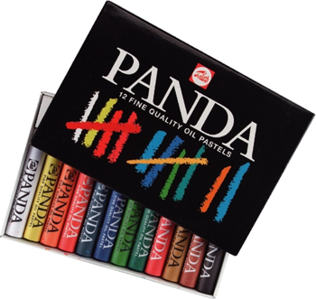 8712079098889 - Panda set 12 oliepastels